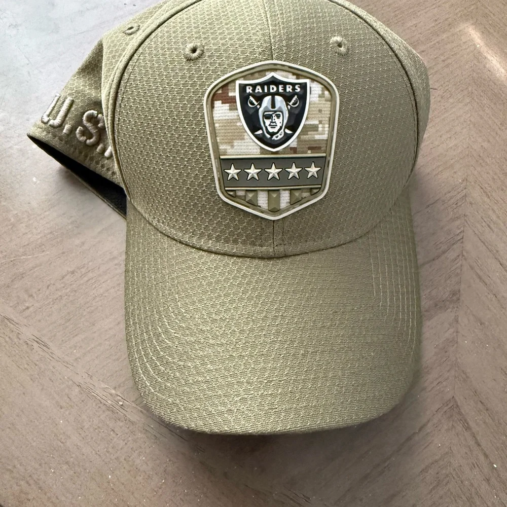 New Era Olive Raiders Hat - Picture 1 of 3